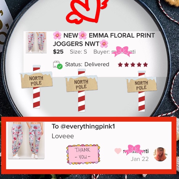 🌸 LAST 1🌸 EMMA FLORAL PRINT JOGGERS NWT🌸 - Picture 3 of 7